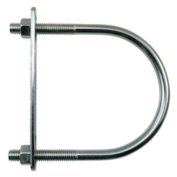 Midwest Fastener Round U-Bolt, 3/8"-16, 3-1/2 in W, 4-5/8 H, Zinc Plated Steel, 10 PK 52272 - main